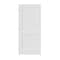 Trimlite 24" x 80" x 1-3/8" Primed 2-Panel Interior Shaker 7-1/4" RH Prehung Door with Brushed Chrome Hinges 2068pri8402RH26D714 - alternate 1